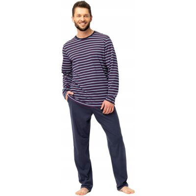 KEY PIŻAMA MĘSKA MNS 316 B25 XL GRANATOWY KEY PIŻAMA MĘSKA MNS 316 B25 XL GRANATOWY