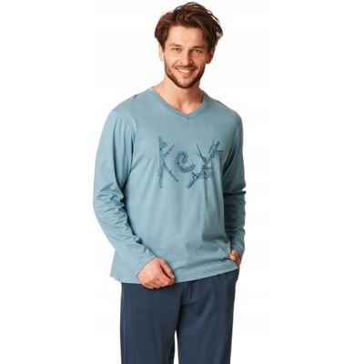 Key Piżama Męska Mns 861 B22 Xxl Niebiesko-Granato Key Piżama Męska Mns 861 B22 Xxl Niebiesko-Granato