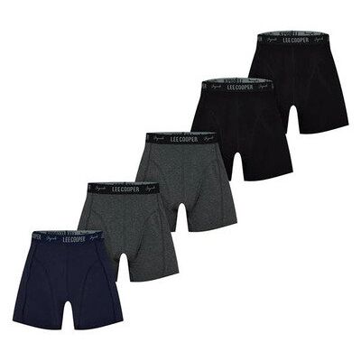 Lee Cooper Trunki Męskie – 5 szt. Ciemne Kolory, Rozmiar 4XL Lee Cooper Trunki Męskie – 5 szt. Ciemne Kolory, Rozmiar 4XL