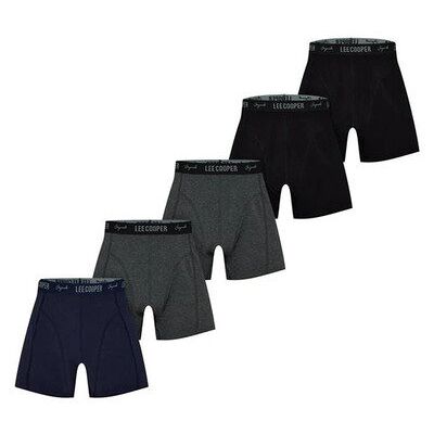 Lee Cooper Trunki Męskie – 5 szt. Ciemne Kolory, Rozmiar M Lee Cooper Trunki Męskie – 5 szt. Ciemne Kolory, Rozmiar M