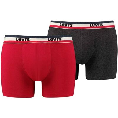Levi's Boxer 2 Pairs Briefs 37149-0205męskie bokserki czerwone Levi's Boxer 2 Pairs Briefs 37149-0205męskie bokserki czerwone