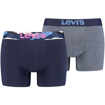 Levi's Boxer 2 Pairs Briefs 37149-0591, Mężczyzna, Bokserki, Granatowe Levi's Boxer 2 Pairs Briefs 37149-0591, Mężczyzna, Bokserki, Granatowe