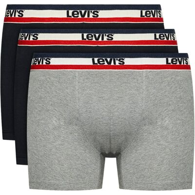 Levi's Boxer 3 Pairs Briefs 37149-0544, Mężczyzna, Bokserki, Czarne Levi's Boxer 3 Pairs Briefs 37149-0544, Mężczyzna, Bokserki, Czarne