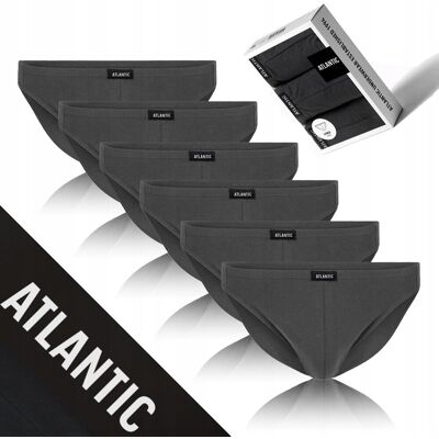 Atlantic MAJTKI MĘSKIE 6-pak bawełniane MINI SLIPY majtki MĘSKIE bawełniane *L Atlantic MAJTKI MĘSKIE 6-pak bawełniane MINI SLIPY majtki MĘSKIE bawełniane *L