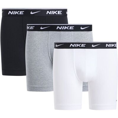 Nike BOKSERKI MĘSKIE BOXER BRIEF 3P CZARNE/SZARE/BIAŁE r.M Nike BOKSERKI MĘSKIE BOXER BRIEF 3P CZARNE/SZARE/BIAŁE r.M