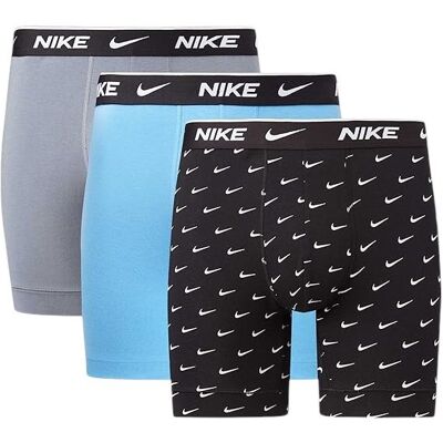Nike Bokserki Męskie Boxer Brief 3p Czarne/szare/niebieskie R.M Nike Bokserki Męskie Boxer Brief 3p Czarne/szare/niebieskie R.M