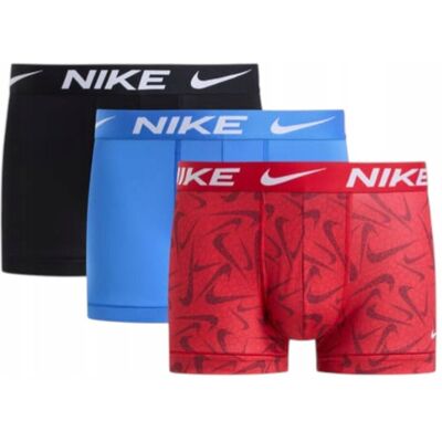 Nike BOKSERKI MĘSKIE MAJTKI TRUNK 3P CZARNE/NIEBIESKIE/CZERWONE r.XL Nike BOKSERKI MĘSKIE MAJTKI TRUNK 3P CZARNE/NIEBIESKIE/CZERWONE r.XL