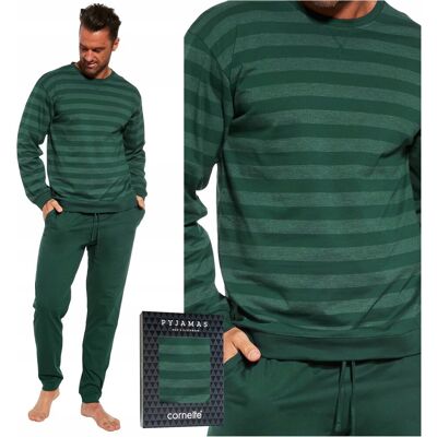 Piżama męska bawełniana CORNETTE 117/259 Loose 12 butelkowa zieleń XXL Piżama męska bawełniana CORNETTE 117/259 Loose 12 butelkowa zieleń XXL