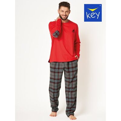Piżama Męska Key Mns-400 B24 Czerwona 2Xl Piżama Męska Key Mns-400 B24 Czerwona 2Xl