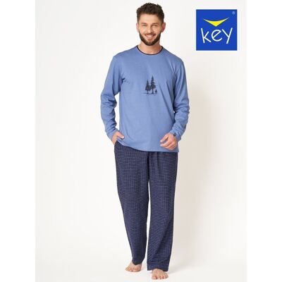 Piżama Męska Key Mns-458 B24 Niebieska 2Xl Piżama Męska Key Mns-458 B24 Niebieska 2Xl