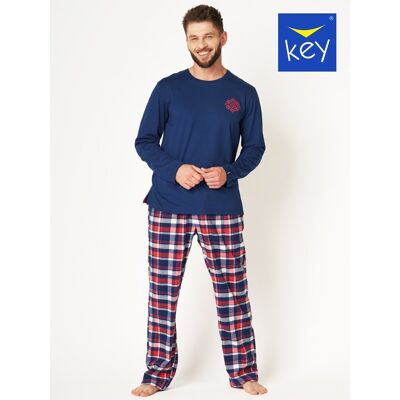 Piżama Męska Key Mns-613 B24 Granatowa 2Xl Piżama Męska Key Mns-613 B24 Granatowa 2Xl