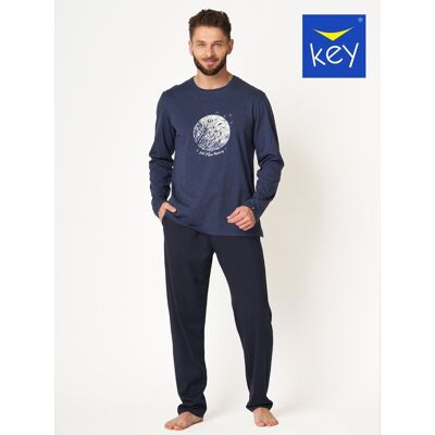 Piżama Męska Key Mns-625 B24 Granatowa 2Xl Piżama Męska Key Mns-625 B24 Granatowa 2Xl