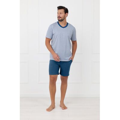 Italian Fashion Piżama męska krótki rękaw, krótkie spodnie Nigier XXL Italian Fashion Piżama męska krótki rękaw, krótkie spodnie Nigier XXL