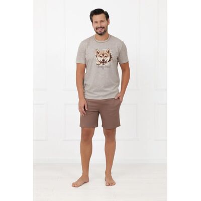 Italian Fashion Piżama męska krótki rękaw, krótkie spodnie Shiba XXL Italian Fashion Piżama męska krótki rękaw, krótkie spodnie Shiba XXL