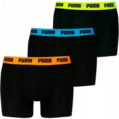 BOKSERKI MĘSKIE MAJTKI PUMA MEN EVERYDAY BOXER 3P CZARNE r.L BOKSERKI MĘSKIE MAJTKI PUMA MEN EVERYDAY BOXER 3P CZARNE r.L