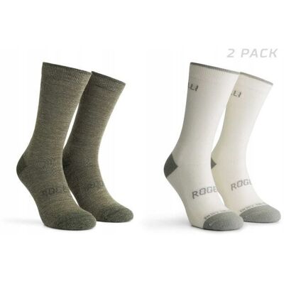 Rogelli Skarpetki Wool 2-Pack Wojsk/piask 40-43 Rogelli Skarpetki Wool 2-Pack Wojsk/piask 40-43
