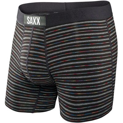 Saxx, Bokserki męskie, Vibe Boxer Brief Black Gradient Stripe, rozmiar S Saxx, Bokserki męskie, Vibe Boxer Brief Black Gradient Stripe, rozmiar S