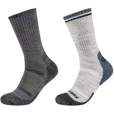 skarpetki męskie Skechers 2PPK Men Trail Wool Socks SK41104-9300-39/42 skarpetki męskie Skechers 2PPK Men Trail Wool Socks SK41104-9300-39/42