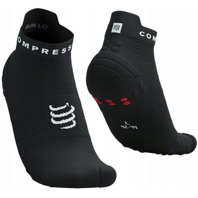 Skarpety - Compressport Run Low Black/White T4 (45-48) Skarpety - Compressport Run Low Black/White T4 (45-48)