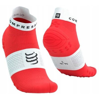 Skarpety Compressport Run Low Fluo Red/White T4 r. 45-48 Skarpety Compressport Run Low Fluo Red/White T4 r. 45-48