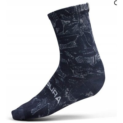 Skarpety Endura Grid Foral LTD Print Sock BLK/BLK - L/XL (43-47 cm) Skarpety Endura Grid Foral LTD Print Sock BLK/BLK - L/XL (43-47 cm)