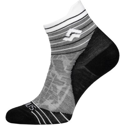 Skarpety Merino Alpinus Kuldiga Low czarno-szaro-białe 39-42 Skarpety Merino Alpinus Kuldiga Low czarno-szaro-białe 39-42