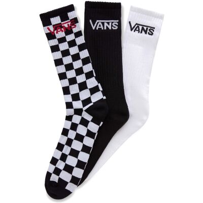 Skarpety Męskie Vans Classic Crew 3 Pary Black/white 42.5-47 Eu Skarpety Męskie Vans Classic Crew 3 Pary Black/white 42.5-47 Eu