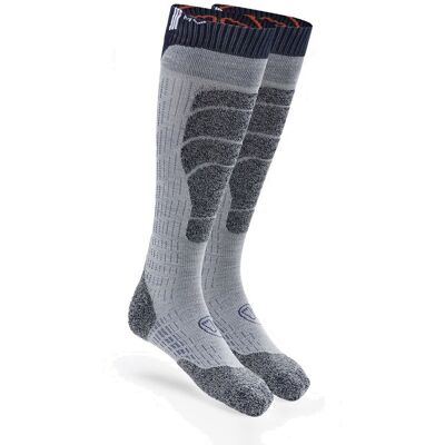 Sidas Ski Merinos Socks - Grey Black - kobieta Sidas Ski Merinos Socks - Grey Black - kobieta