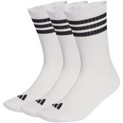 SKARPETY SKARPETKI ADIDAS CUSHIONED CREW BIAŁE DŁUGIE 3 PARY JZ0532 R. 40-42 SKARPETY SKARPETKI ADIDAS CUSHIONED CREW BIAŁE DŁUGIE 3 PARY JZ0532 R. 40-42