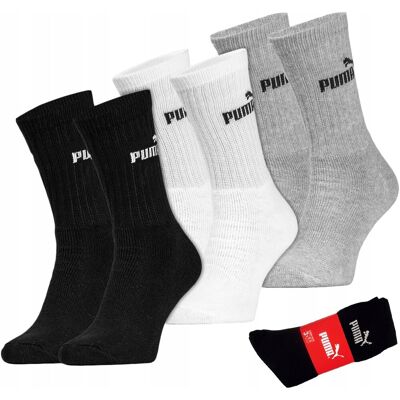 SKARPETY sportowe Puma Crew długie 3 PAK - 43-46 SKARPETY sportowe Puma Crew długie 3 PAK - 43-46