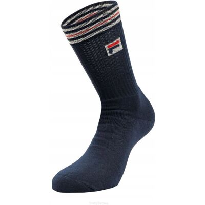 Skarpety tenisowe Fila Heritage Sport 1P granatowe 35/38 Skarpety tenisowe Fila Heritage Sport 1P granatowe 35/38