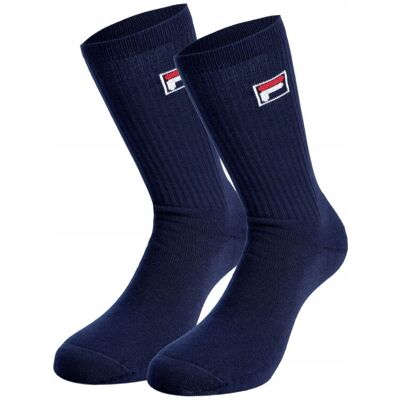 Skarpety tenisowe Fila Performance Sport 2P granatowe 39/42 Skarpety tenisowe Fila Performance Sport 2P granatowe 39/42