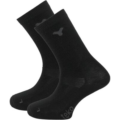 Skarpety z wełną merino Teko ecoHIKE Baseliner Ultralight 1.0 black 2-pack - XL (46-49) Skarpety z wełną merino Teko ecoHIKE Baseliner Ultralight 1.0 black 2-pack - XL (46-49)