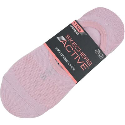 Skechers 5pk Microfiber Liner Socks S113836-PNK damskie skarpetki różowe Skechers 5pk Microfiber Liner Socks S113836-PNK damskie skarpetki różowe