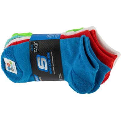 Skechers 6pk Boys Dino Terry Socks S601256-MULT, Kobieta/Mężczyzna, Skarpetki, Wielokolorowy Skechers 6pk Boys Dino Terry Socks S601256-MULT, Kobieta/Mężczyzna, Skarpetki, Wielokolorowy