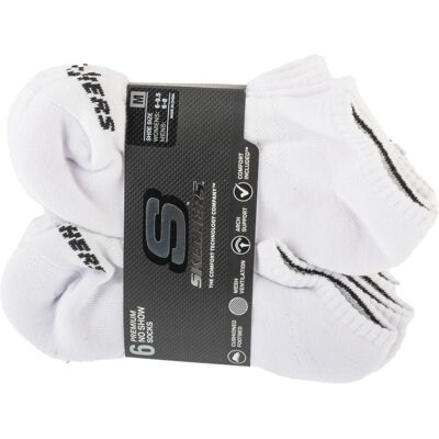 Skechers 6pk Core Lowcut Md Socks S118209-WHT, Kobieta/Mężczyzna, Skarpetki, Biały Skechers 6pk Core Lowcut Md Socks S118209-WHT, Kobieta/Mężczyzna, Skarpetki, Biały