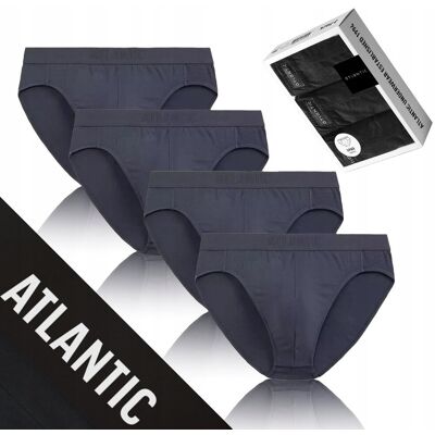 SLIPY MĘSKIE bambusowe 4pack majtki nieuciskające Atlantic *L SLIPY MĘSKIE bambusowe 4pack majtki nieuciskające Atlantic *L