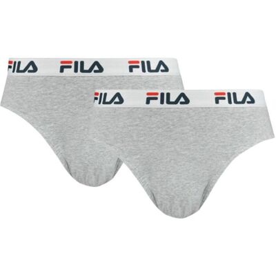 brak danych Slipy męskie Fila BRIEF 2-PACK szare FU5015/2400 r S brak danych Slipy męskie Fila BRIEF 2-PACK szare FU5015/2400 r S