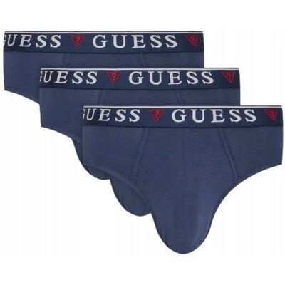 Slipy Męskie Guess U97g00 K6yw1 Granatowe 3 Pack - S Slipy Męskie Guess U97g00 K6yw1 Granatowe 3 Pack - S