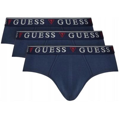 Slipy męskie majtki bawełniane Guess U97G00 KCD31 GRANATOWY - XXL 3PAK Slipy męskie majtki bawełniane Guess U97G00 KCD31 GRANATOWY - XXL 3PAK