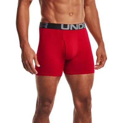 Under Armour Bielizna treningowa Męska 1363617-600 CHARGED COTTON 6IN 3 PACK czerwony S Under Armour Bielizna treningowa Męska 1363617-600 CHARGED COTTON 6IN 3 PACK czerwony S