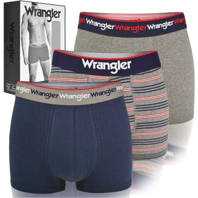 Wrangler Bokserki Męskie Bawełna 3 Sztuki 22149 Paski Rozmiar S Wrangler Bokserki Męskie Bawełna 3 Sztuki 22149 Paski Rozmiar S