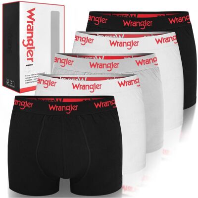 Wrangler Bokserki Męskie TRUNK Bawełna 22052 5 sztuk Basic Mix Rozmiar L Wrangler Bokserki Męskie TRUNK Bawełna 22052 5 sztuk Basic Mix Rozmiar L