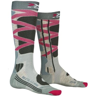 X-Socks, Skarpety damskie, Ski Control 4.0, szary, rozmiar 41/42 X-Socks, Skarpety damskie, Ski Control 4.0, szary, rozmiar 41/42