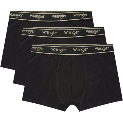 3pak Meskie Bokserki Wrangler Trunks Odwin Black U5_22207_wra 3pak Meskie Bokserki Wrangler Trunks Odwin Black U5_22207_wra