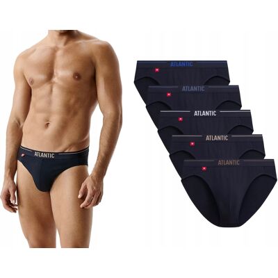 Atlantic Slipy Męskie Sportowe Bawełna 5smp-004 Granatowe 5-Pack S Atlantic Slipy Męskie Sportowe Bawełna 5smp-004 Granatowe 5-Pack S