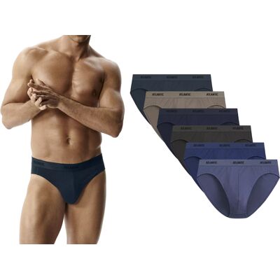 Atlantic Slipy Męskie Sportowe Bawełna 6smp-004-Indz/szac/gra/kha 6-Pack Xl Atlantic Slipy Męskie Sportowe Bawełna 6smp-004-Indz/szac/gra/kha 6-Pack Xl