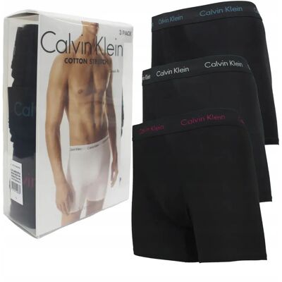 Calvin Klein Majtki Bokserki Czarny 3-Pack 3 Sztuki Rozmiar S Calvin Klein Majtki Bokserki Czarny 3-Pack 3 Sztuki Rozmiar S