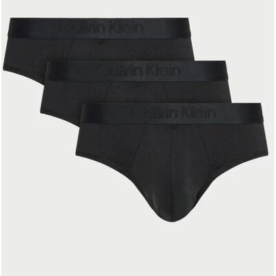 Calvin Klein Majtki Slipy Męskie Czarne 3-Pack Rozmiar S Calvin Klein Majtki Slipy Męskie Czarne 3-Pack Rozmiar S