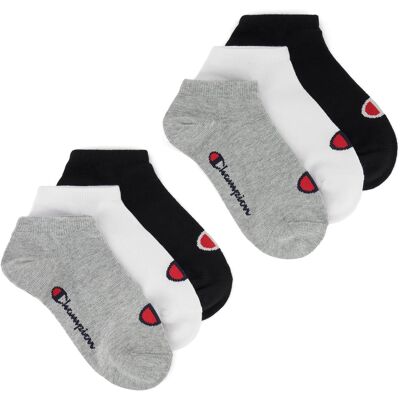 Champion Skarpety Dziecięce 6-Pak Sneaker Socks Jasnoszary Melanż 12-2 Champion Skarpety Dziecięce 6-Pak Sneaker Socks Jasnoszary Melanż 12-2